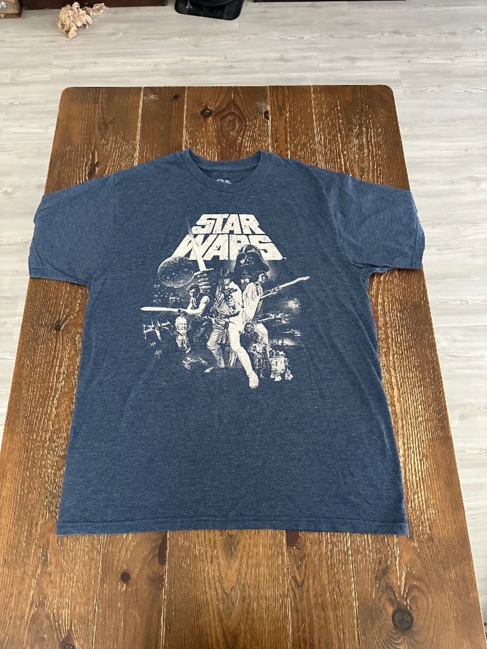 Mens Size L Blue Short Sleeve Star Wars T-Shirt (Original)